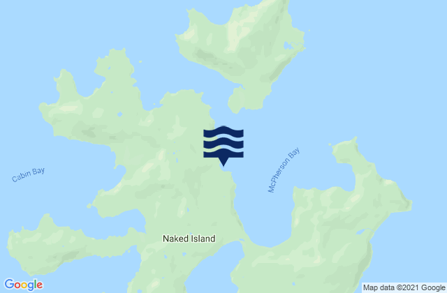 Carte des horaires des marées pour Naked Island McPherson Passage, United States