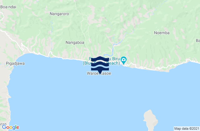 Carte des horaires des marées pour Nangapanda, Indonesia
