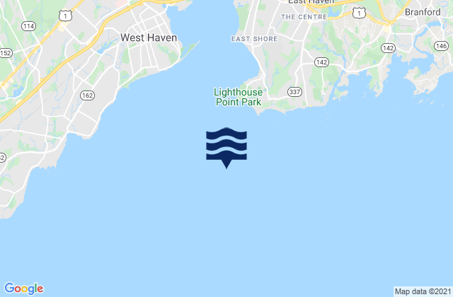 Carte des horaires des marées pour New Haven Harbor entrance, United States