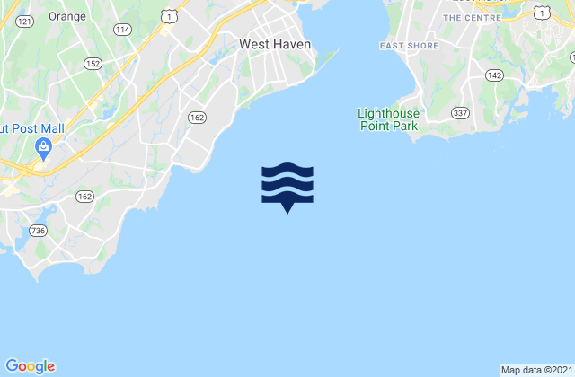 Carte des horaires des marées pour New Haven Lighthouse, United States