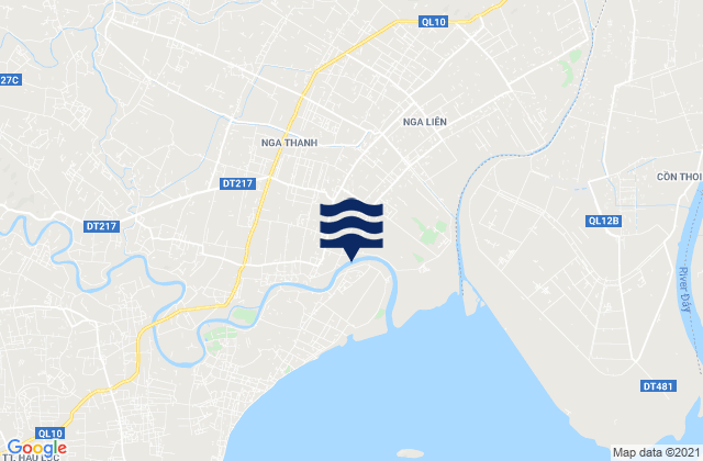 Carte des horaires des marées pour Nga Sơn, Vietnam