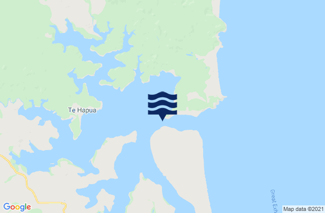 Carte des horaires des marées pour Ngatehe Point, New Zealand