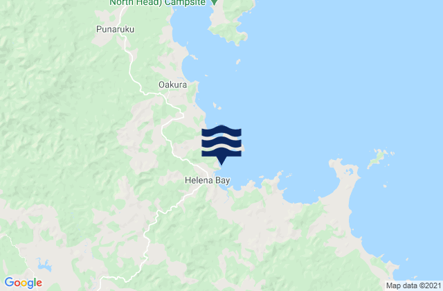 Carte des horaires des marées pour Ngawai Bay, New Zealand