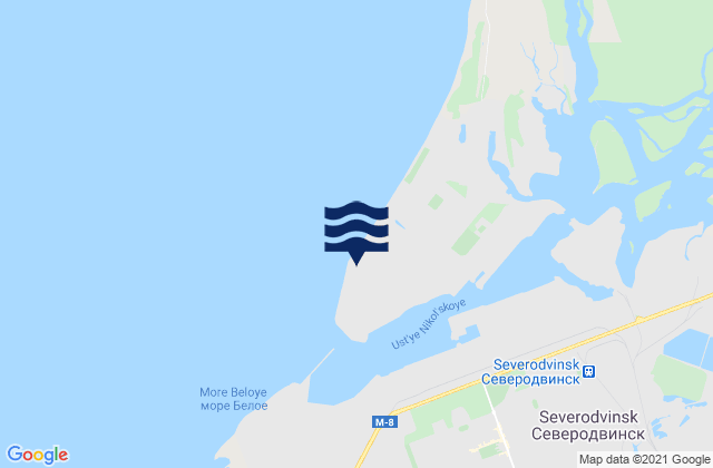 Carte des horaires des marées pour Nikolskoi Bar, Russia