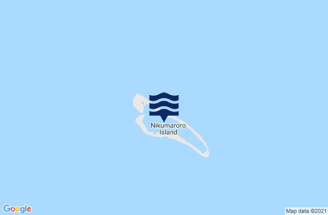 Carte des horaires des marées pour Nikumaroro, Kiribati
