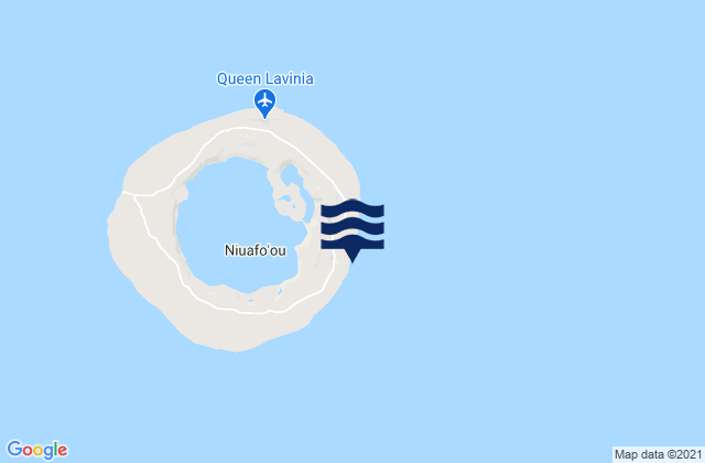 Carte des horaires des marées pour Niuafo'ou, Tonga