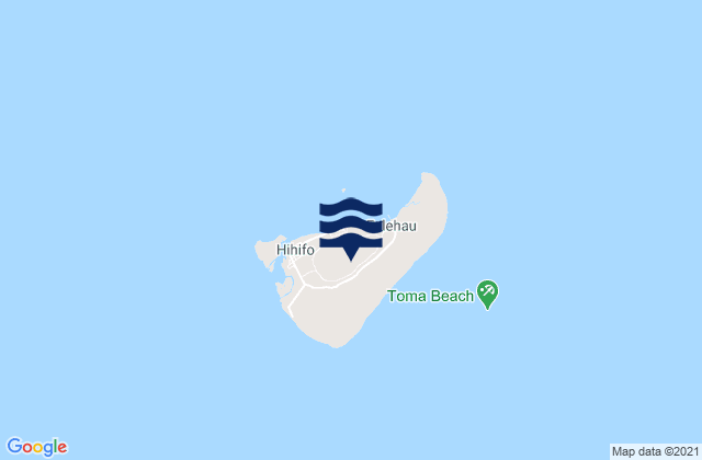 Carte des horaires des marées pour Niuatoputapu, Tonga