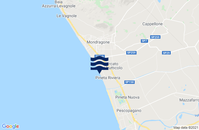Carte des horaires des marées pour Nocelleto, Italy