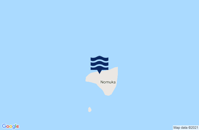 Carte des horaires des marées pour Nomuka Island, Tonga