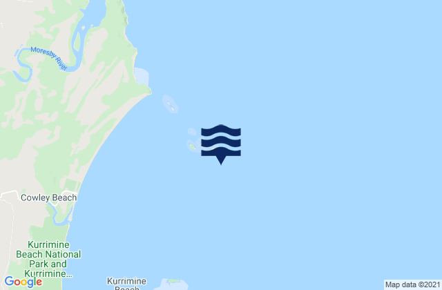 Carte des horaires des marées pour North Barnard Island, Australia