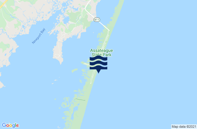 Carte des horaires des marées pour North Beach Coast Guard Station, United States