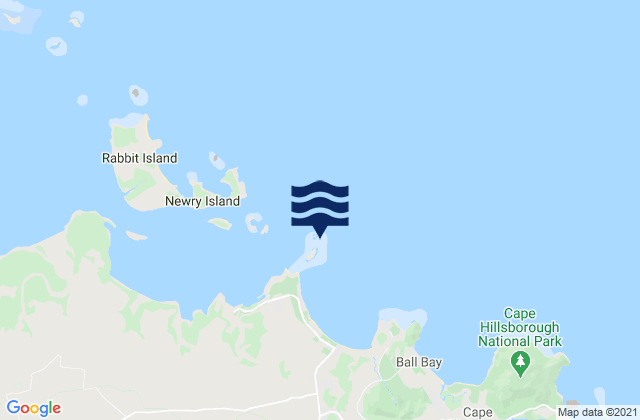 Carte des horaires des marées pour North Red Cliff Island, Australia