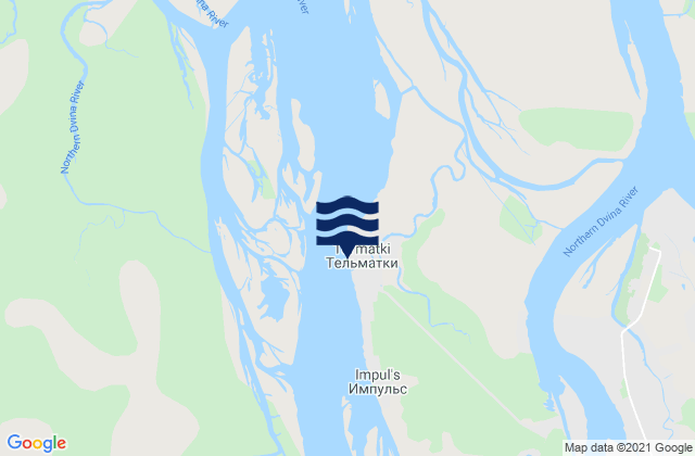 Carte des horaires des marées pour Novo Dvina Fortress, Russia