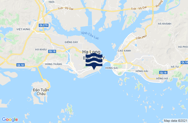 Carte des horaires des marées pour Novotel Ha Long Bay, Vietnam