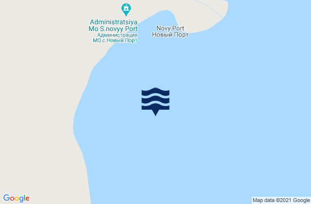 Carte des horaires des marées pour Novyy Port Obskaya Gulf, Russia
