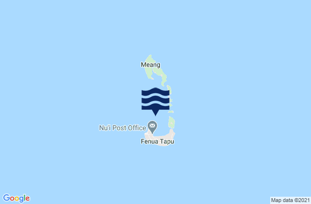 Carte des horaires des marées pour Nui, Tuvalu