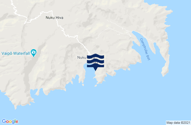 Carte des horaires des marées pour Nuku Hiva (Marquesas Is.), French Polynesia