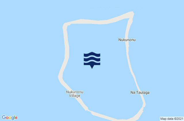 Carte des horaires des marées pour Nukunonu, Tokelau