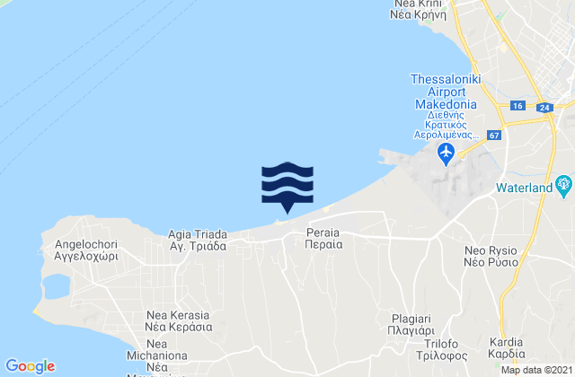 Carte des horaires des marées pour Néoi Epivátes, Greece