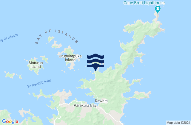Carte des horaires des marées pour Oke Bay, New Zealand