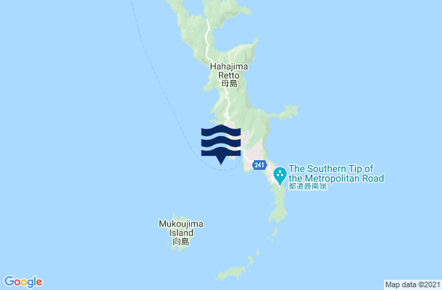 Carte des horaires des marées pour Okimura Ogasawara Gunto, Northern Mariana Islands