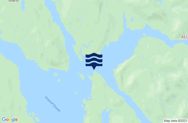 Carte des horaires des marées pour Olga Point (Olga Strait), United States