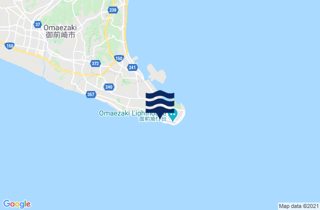 Carte des horaires des marées pour Omaezaki-shi, Japan