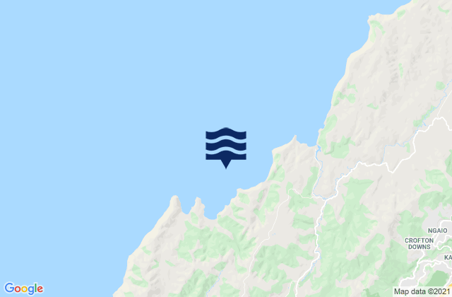 Carte des horaires des marées pour Opau Bay, New Zealand
