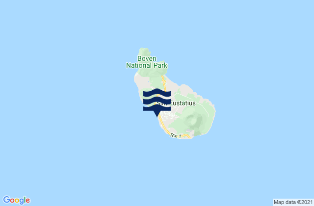 Carte des horaires des marées pour Oranjestad, Bonaire, Saint Eustatius and Saba 