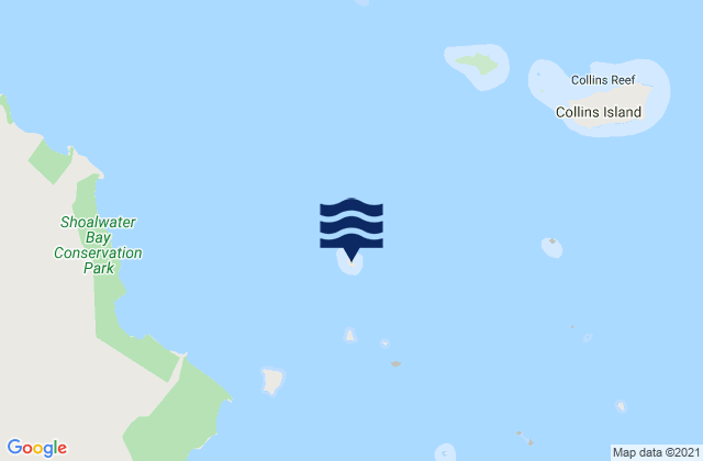 Carte des horaires des marées pour Osborn Island, Australia