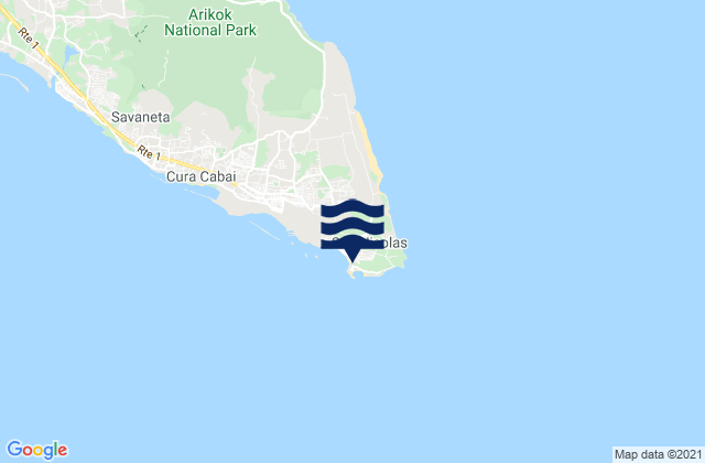 Carte des horaires des marées pour Outside Rodger's Beach, Venezuela