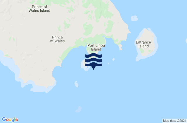 Carte des horaires des marées pour Packe Island, Australia