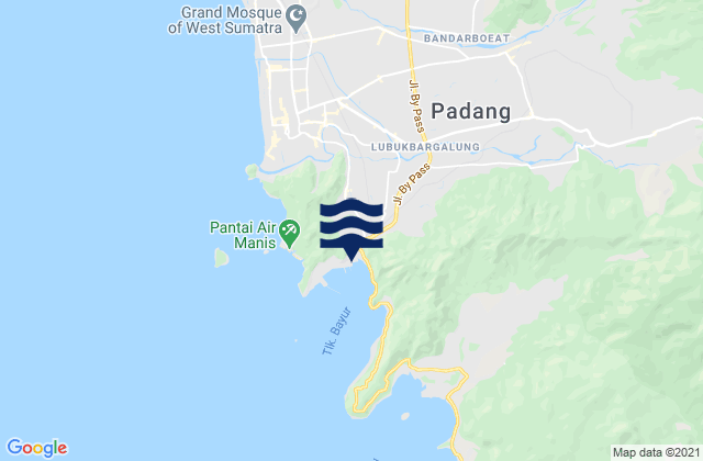 Carte des horaires des marées pour Padang Padang, Indonesia