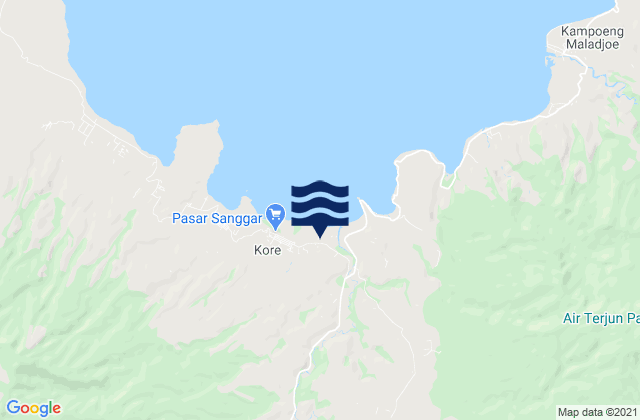 Carte des horaires des marées pour Pali, Indonesia