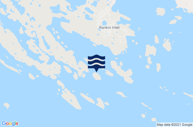 Carte des horaires des marées pour Panorama Island, Canada