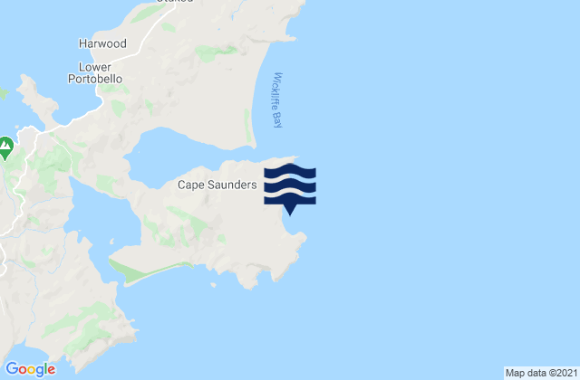 Carte des horaires des marées pour Papanui Beach, New Zealand