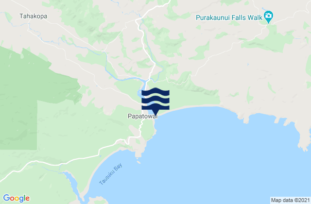 Carte des horaires des marées pour Papatowai, New Zealand
