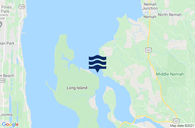 Carte des horaires des marées pour Paradise Point (Long Island), United States
