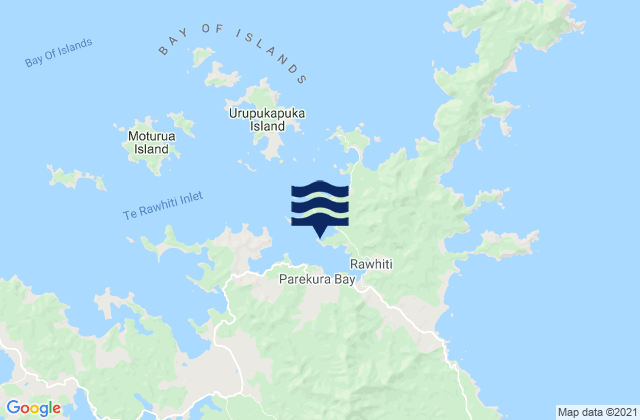 Carte des horaires des marées pour Parekura Bay, New Zealand