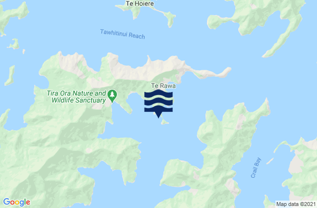 Carte des horaires des marées pour Pelorus Sound, New Zealand