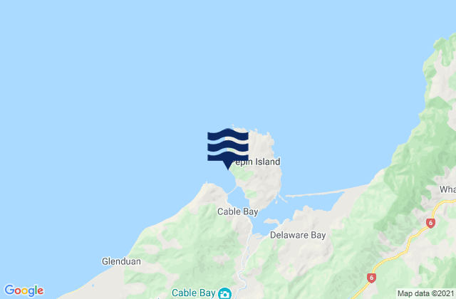 Carte des horaires des marées pour Pepin Island, New Zealand
