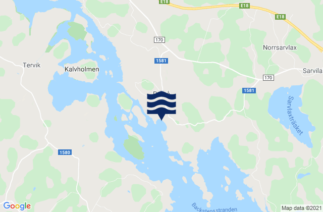 Carte des horaires des marées pour Pernå, Finland