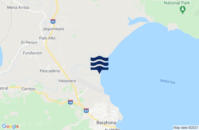 Carte des horaires des marées pour Pescadería, Dominican Republic