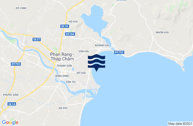 Carte des horaires des marées pour Phường Mỹ Hải, Vietnam