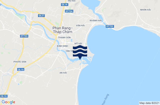 Carte des horaires des marées pour Phường Phủ Hà, Vietnam