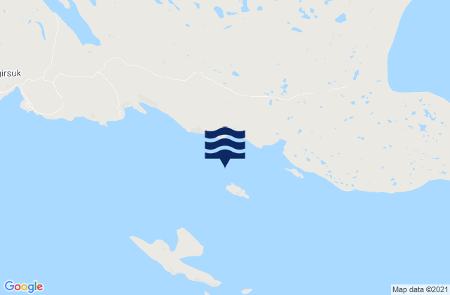 Carte des horaires des marées pour Pikyulik Island, Canada