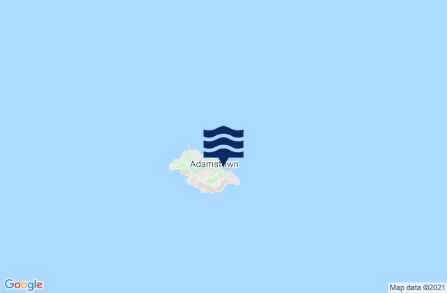 Carte des horaires des marées pour Pitcairn