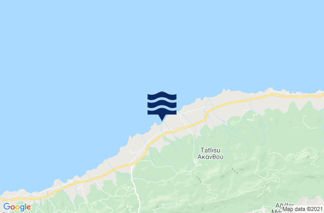Carte des horaires des marées pour Platáni, Cyprus