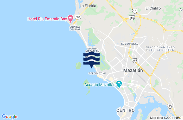 Carte des horaires des marées pour Playa Gaviotas, Mexico