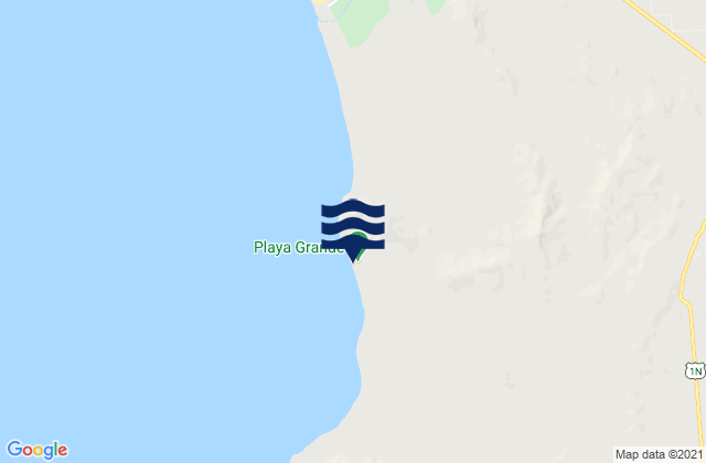 Carte des horaires des marées pour Playa Grande, Peru